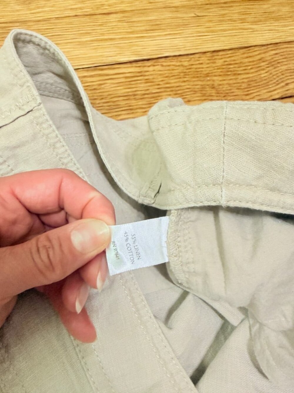 J Jill Womens Wide Leg Pants Size 18p 18 Petite Beige High Rise Relaxed Coastal - Picture 3 of 4